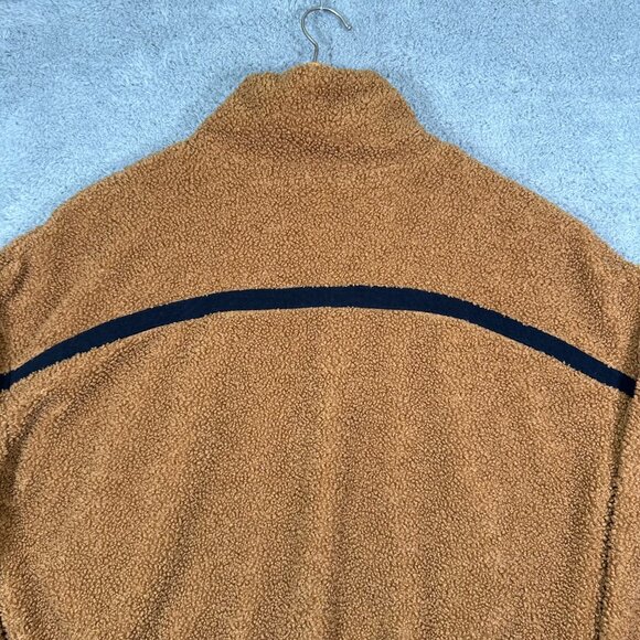 Fabletics Spencer Reversible Teddy Bomber Jacket in the Color Sepia Size L - Picture 9 of 15